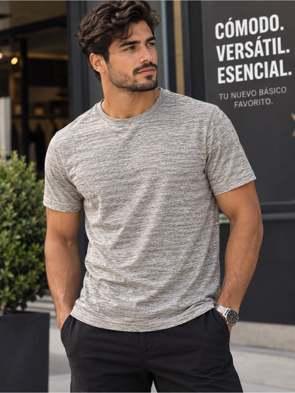 32 Degrees Heather Gray Crew Neck Short Sleeve Tee